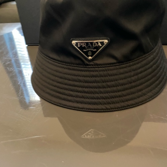 Prada Accessories Prada Renylon Bucket Hat Black Size Made Of